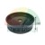 Black circular rubber gasket or washer with a center hole, height 2.2 cm