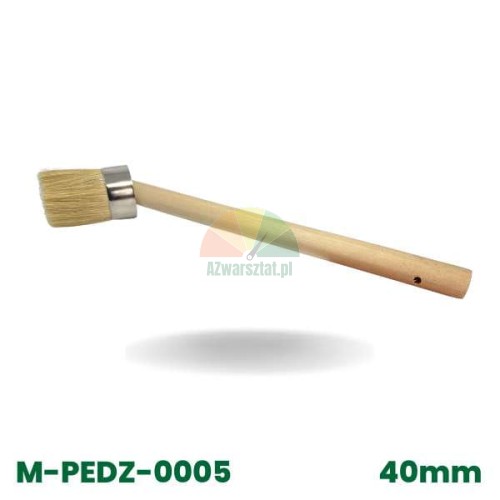 Comfortable tire mounting paste brush 40mm with a wooden handle