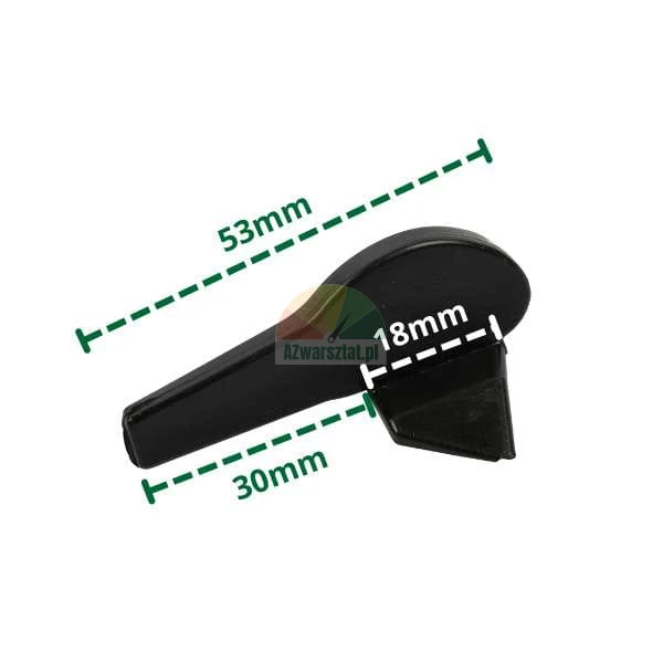 Plastic L-type mounting foot cover with dimensions