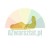 Yellow plastic mounting element, latch or clip with an irregular shape on a white background.