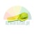Yellow plastic wedge for wood marking on a white background