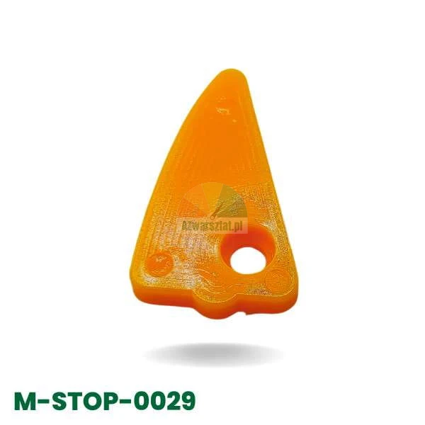 Orange plastic mounting foot cover type I