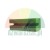 Green rubber holder with a slot on a white background