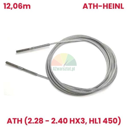 ATH-Heinl replacement: 12.06m steel wire rope for ATH lifts (2.28 - 2.40 HX3, HL1 450)