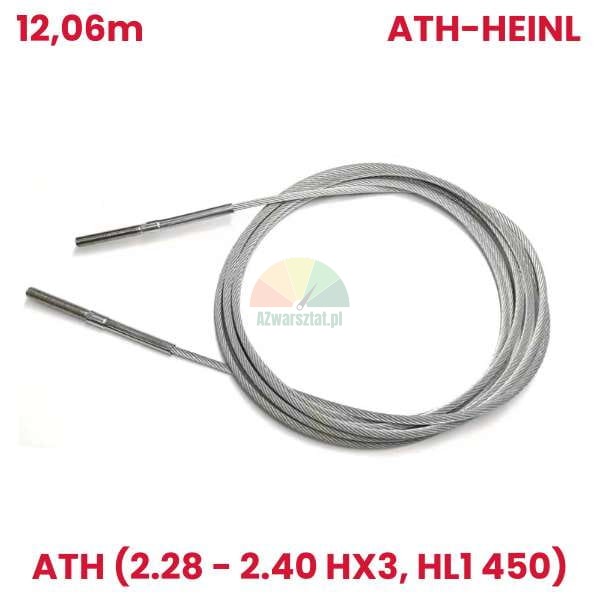 ATH-Heinl replacement: 12.06m steel wire rope for ATH lifts (2.28 - 2.40 HX3, HL1 450)