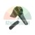 Black replacement part for window handle mechanism with rubber gasket