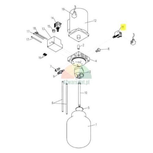 Exploded view diagram of lift components with ATH-Heinl lowering valve highlighted.