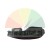 Black chin curtain spare part for a motorcycle helmet.
