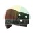 Black metal bracket or hinge part with three mounting holes on a white background.