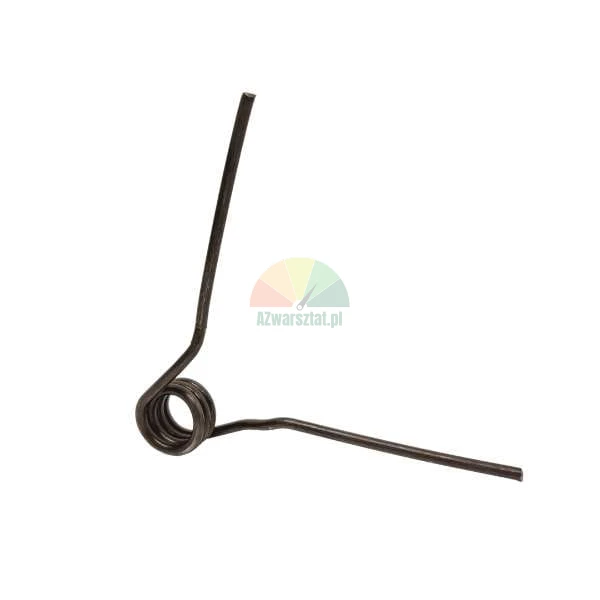 Metal torsion spring with two arms
