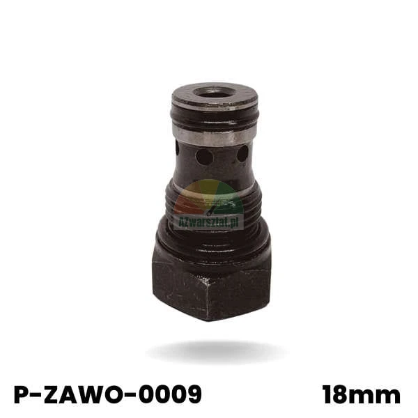 Metal check valve with 18mm thread, part number P-ZAWO-0009