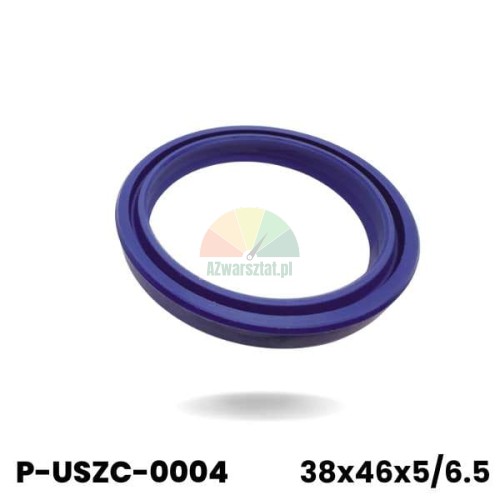 Blue hydraulic cylinder seal with dimensions 38x46x5/6.5 mm