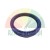 Blue rubber gasket sealing ring on a white background