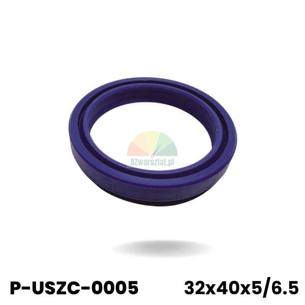 Blue hydraulic cylinder seal with dimensions 32x40x5/6.5