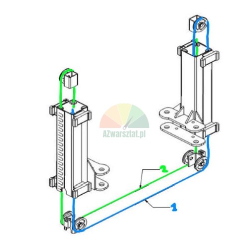 Synchronization cable 9.45m for ATH-Heinl 2.50 Comfort / H3 lift