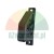 Black rubber bumper with mounting holes on a white background.