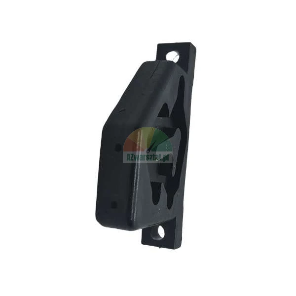 Black rubber bumper with mounting holes on a white background.