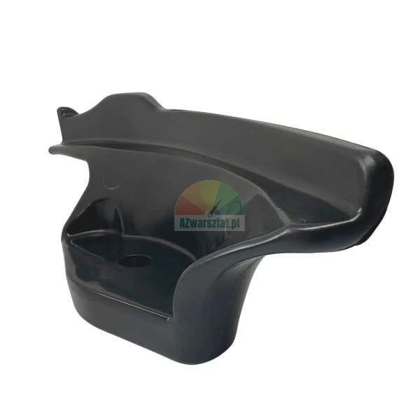 Black plastic interior trim part, likely a car door pocket or storage compartment.