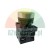 Green flush push button switch with metal bezel and contact block for industrial control panels