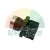 Industrial push button switch with contact block NB2-BE101 NO, silver metallic actuator.