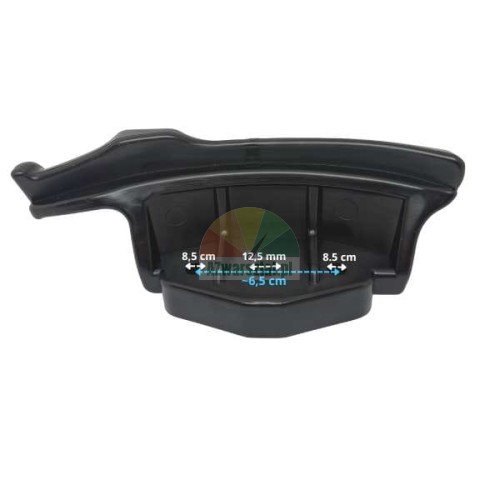 Low composite mounting head with reinforcement