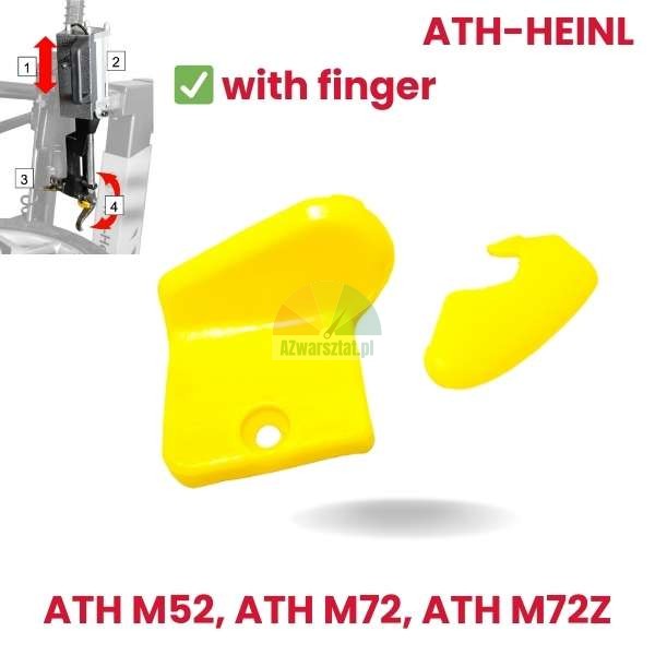 Yellow plastic protection insert set for ATH-Heinl ATH M52, ATH M72, ATH M72Z tire changer with automatic finger.