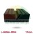 Stable black rubber car jack pad, square 7.5 cm with anti-slip grooves
