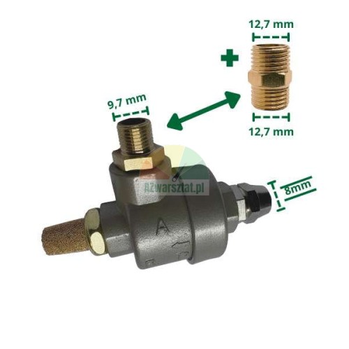 Durable quick exhaust valve, striker release valve Type I 8mm/9.7mm (12.7mm)