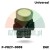 White round lift push button 2 x NC with metal ring and black contact block