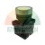 White flat momentary pushbutton with metal bezel NB2-BE102.