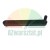 Black plastic handle with internal triangular reinforcement and a threaded bolt.