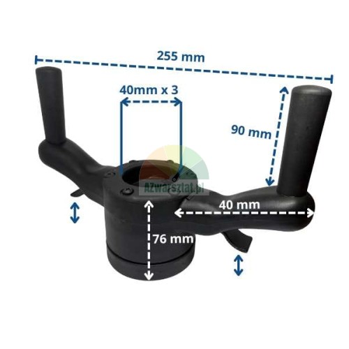 Premium: Quick-release nut 40x3 for wheel balancer - dimension diagram