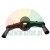 Black double handle training attachment for barbell or cable machine, made of durable material.