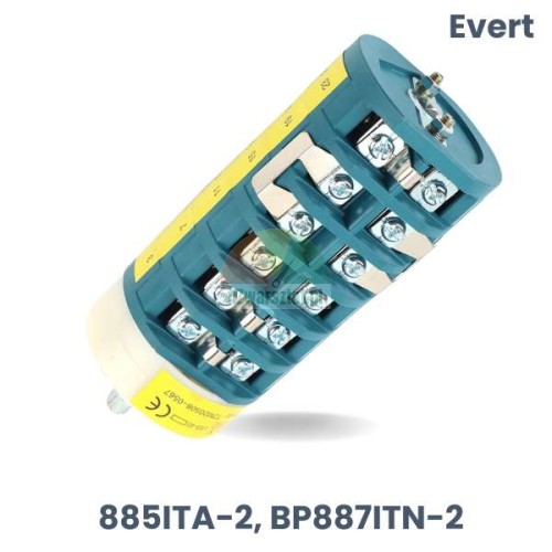 Evert replacement: Rotary switch for tire changer (two speeds) blue version 885ITA-2, BP887ITN-2