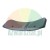 Curved dark gray plate with two mounting holes on a white background.