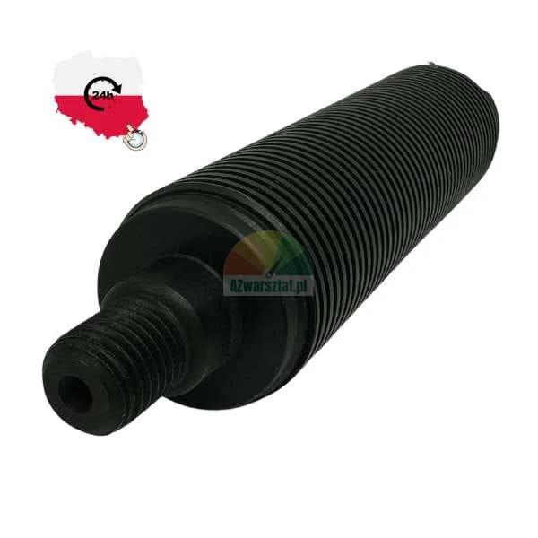 Black ribbed intake filter muffler for air compressor with threaded connection