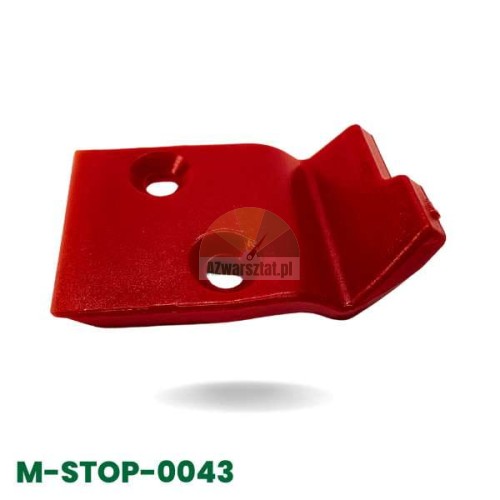 Red plastic cover for mounting foot Type AB for tire changers