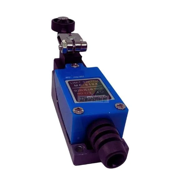 Limit switch ME-8104 with roller lever and blue housing