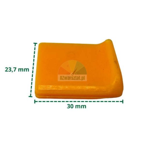 Plastic mounting foot cover Type Z, 23.7x30 mm