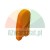 Orange silicone protective cap on a white background.