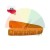 Orange plastic spacer wedge for windows and glazing