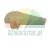 White plastic slider clip, guide component for blinds or furniture.