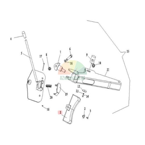 Plastic cover for bead breaker blade ATH M32 M52 M72