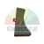 Black metal tiller blade, side view, on a white background.