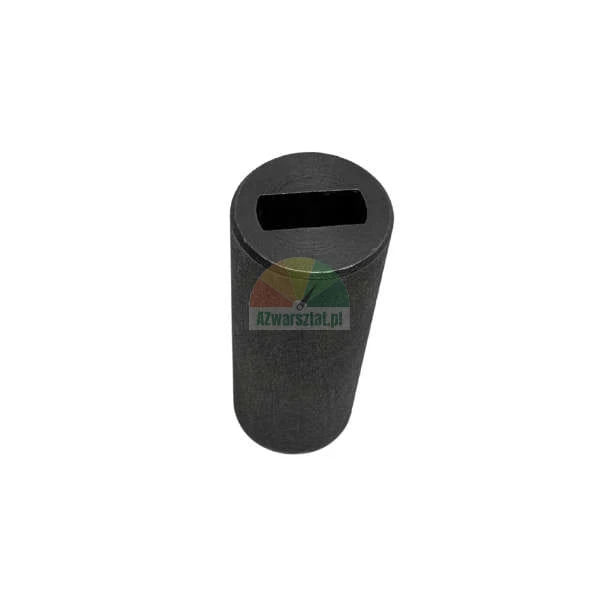 Black cylindrical component with a rectangular slot on top