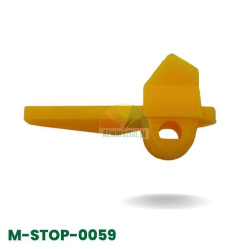 Yellow plastic protective cover for mounting head Type AH