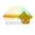 Yellow plastic spray nozzle part or trigger mechanism