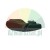 Black rubber component, possibly a protective boot or seal, with a curved oblong shape.