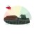 Smoked black side indicator light for car wing mirror
