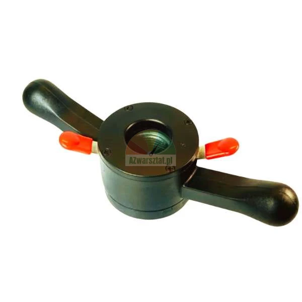 Quick release wing nut for wheel balancer with red levers